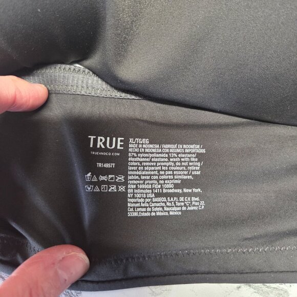 True & Co Extra Large Black Bandeau with Removable Strap NWOT - Picture 4 of 4